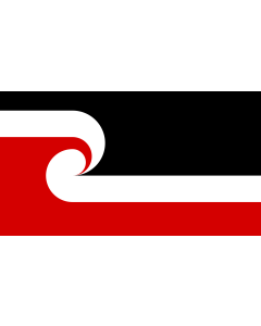 Fahne: Flagge: Tino Rangatiratanga Maori sovereignty movement | The Tino Rangatiratanga Flag of the Maori sovereignty movement