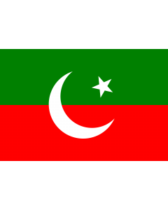 Fahne: Flagge: Pakistan Tehreek-e-Insaf | 2 3 ratio flag of the Pakistan Tehreek-e-Insaf