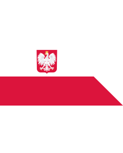 Fahne: Flagge: Naval Ensign of Poland