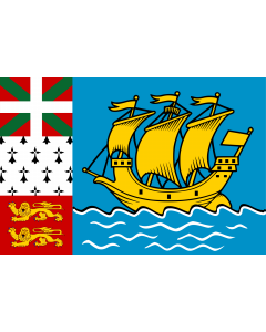 Fahne: Flagge: Saint-Pierre und Miquelon