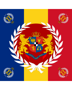 Fahne: Flagge: Romanian Army Flag - 1877 used model | Romanian Army used during Romanian War of Independence  1877 - 1878