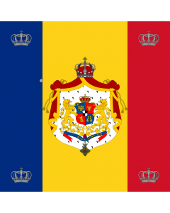 Fahne: Flagge: Royal standard of Romania King 1881 model