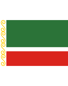 Fahne: Flagge: Tschetschenien (Tschetschenische Republik)
