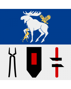 Fahne: Flagge: Jämtland