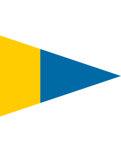 Fahne: Flagge: Naval Rank Flag of Sweden - Örlogsgaljadet | Command pennant | Örlogsgaljadet