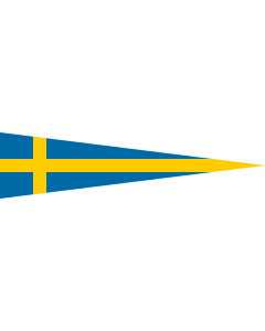 Fahne: Flagge: Naval Rank Flag of Sweden - Divisionschef | Swedish naval rank flag for a Division Commander | Tecken för förbandschef Divisionschef