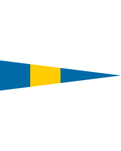 Fahne: Flagge: Naval Rank Flag of Sweden - Flottiljchef | Swedish naval rank flag for a Flotilla Commander | Tecken för förbandschef Flottiljchef