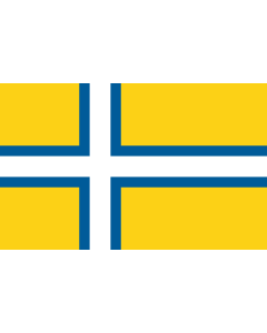 Fahne: Flagge: West Sweden | Unofficial regional flag of West Sweden  Västsverige