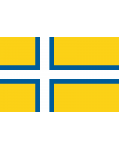 Fahne: Flagge: West Sweden | Unofficial regional flag of West Sweden  Västsverige