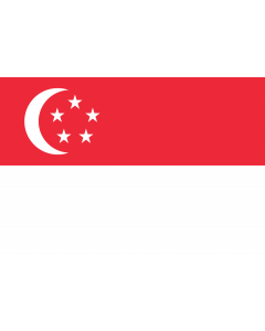 Fahne: Flagge: Singapur