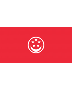 Fahne: Flagge: Civil Ensign of Singapore