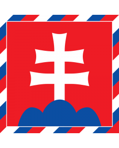 Fahne: Flagge: President of Slovakia | Штандар прэзыдэнта Славацкай рэспублікі | Prezidenta Slovenské republiky | Štandarda prezidenta Slovenskej republiky Štandarda prezidenta Slovenskej republiky má podobu červeného štvorca