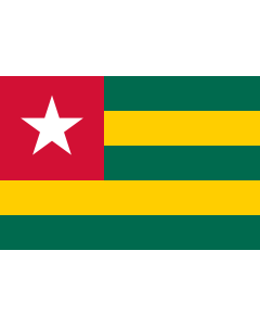 Fahne: Flagge: Togo