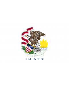 Fahne: Flagge: Illinois