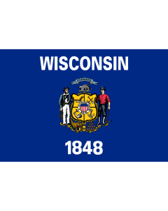 Fahne: Flagge: Wisconsin