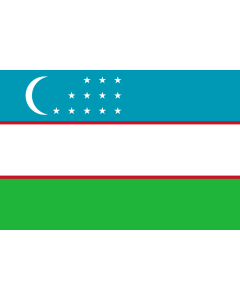 Fahne: Flagge: Usbekistan